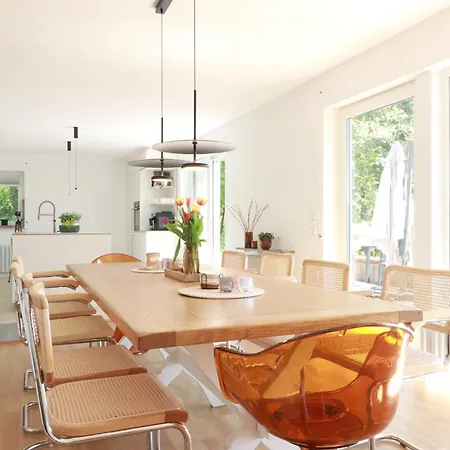 아파트 Talblick9 - Architektenhaus In Exklusiver Lage 게롤슈타인